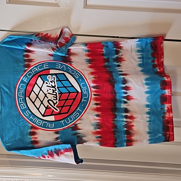Rubik's Cube men's t-shirt tie dye size Large - Picture 4 of 6